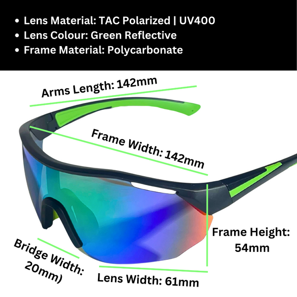 Sportiq Clarityx Green Blue Sunglasses