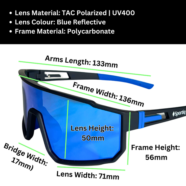 Sportiq Vividshield Blue Sunglasses