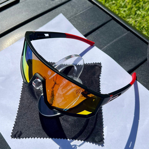 Sportiq Vividshield Red Yellow Sunglasses