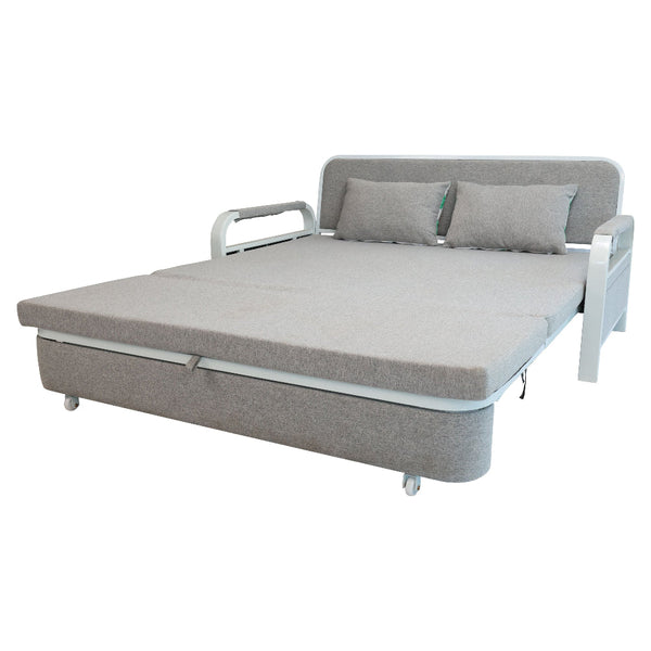 2 In 1 Sofa Bed Beneath Foldable Carbon Hidden Storage 158Cm Sofa Beds