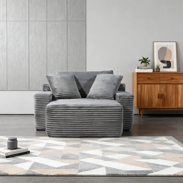 Modern Minimalist Modular Sofa Dark Grey Sofas Armchairs & Couches
