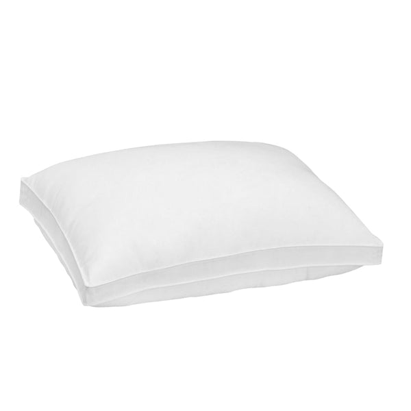 Royal Comfort Luxury Bamboo Blend Gusset Pillow Twin Pack 4Cm Support 50Cm X 75Cm 19Cm Pillows
