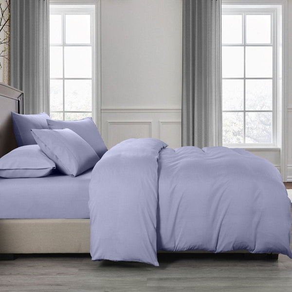 Royal Comfort 2000Tc Quilt Cover Set Bamboo Cooling Hypoallergenic Breathable King Lilac Grey Quilt Covers