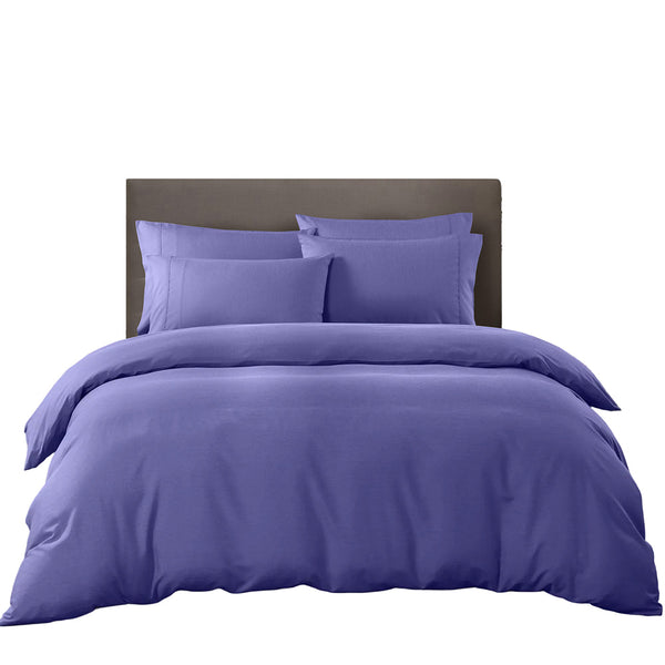 Royal Comfort 2000Tc Quilt Cover Set Bamboo Cooling Hypoallergenic Breathable Queen Blue Sheets