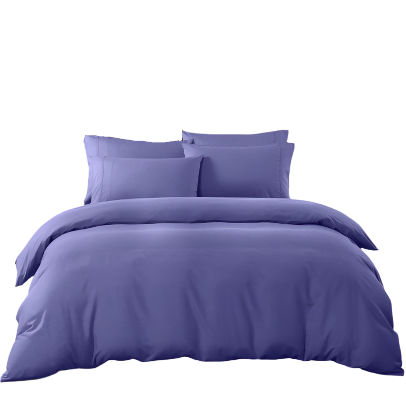 Royal Comfort 2000Tc 6 Piece Bamboo Sheet & Quilt Cover Set Cooling Breathable King Blue Quilt Covers