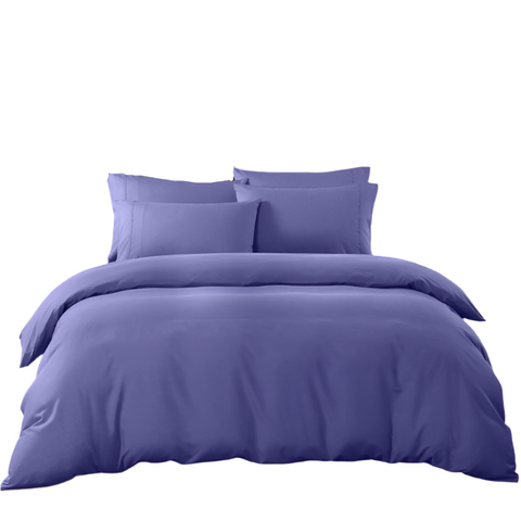 Royal Comfort 2000Tc 6 Piece Bamboo Sheet & Quilt Cover Set Cooling Breathable King Blue Quilt Covers