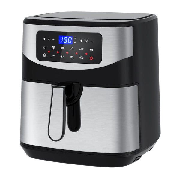 Kitchen Couture 12 Litre Air Fryer Multifunctional Lcd One Touch Display Silver Air Fryers