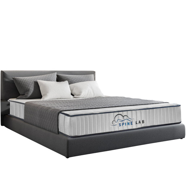 Spine Lab Mattress 5 Zone 21Cm Medium Firm Foam Bonnell Spring Single White Mattresses