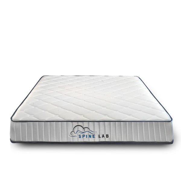 Spine Lab Mattress 5 Zone 21Cm Medium Firm Foam Bonnell Spring Double White Mattresses
