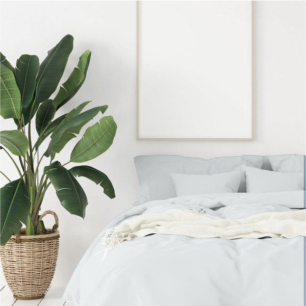 Balmain 1000 Thread Count Hotel Grade Bamboo Cotton Quilt Cover Pillowcases Set King Cool Grey Pillow Cases