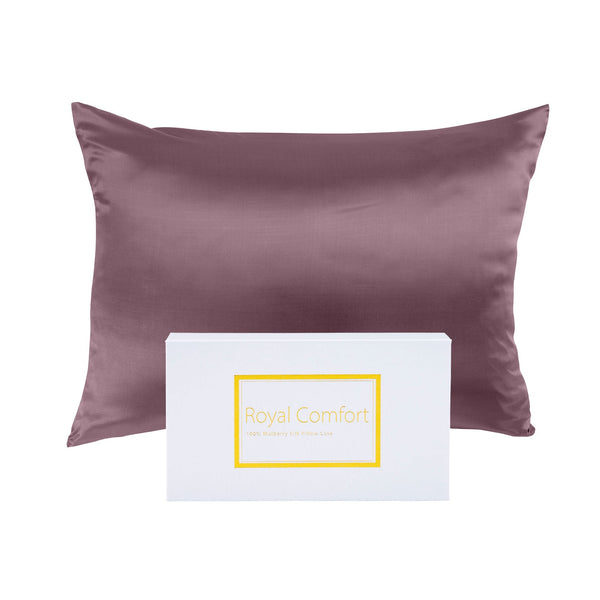 Royal Comfort Pure Silk Pillow Case 100% Mulberry Hypoallergenic Pillowcase Malaga Wine Pillow Cases