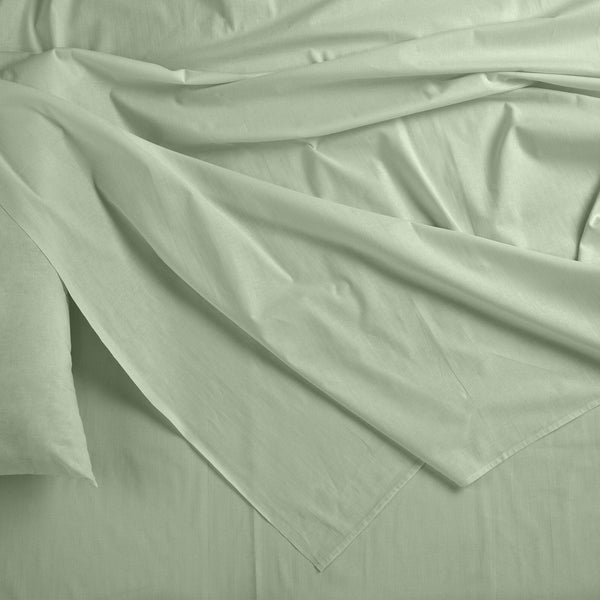 Royal Comfort Bamboo Blended Sheet & Pillowcases Set 1000Tc Ultra Soft Bedding Queen Sage Green Sheets
