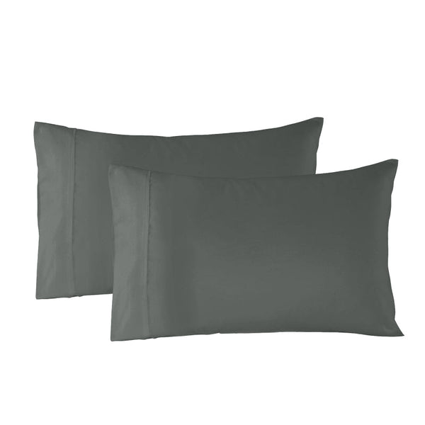 Royal Comfort Bamboo Blended Sheet & Pillowcases Set 1000Tc Ultra Soft King Charcoal Sheets