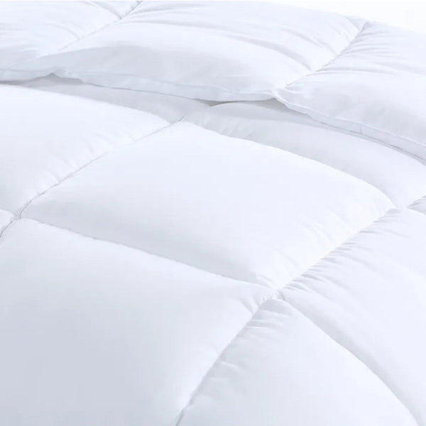 Royal Comfort 800Gsm Silk Blend Quilt Duvet Ultra Warm Winter Weight Single White Quilt Covers