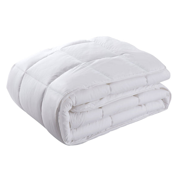 Royal Comfort 800Gsm Silk Blend Quilt Duvet Ultra Warm Winter Weight Single White Quilt Covers
