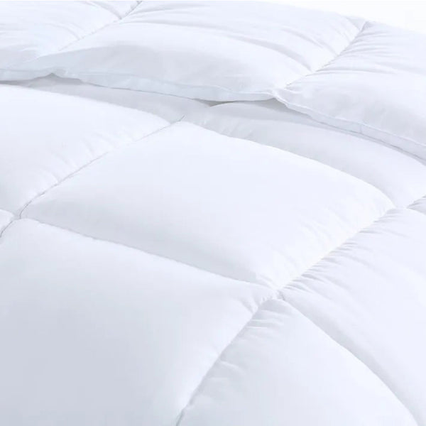 Royal Comfort 800Gsm Silk Blend Quilt Duvet Double White Quilt Covers