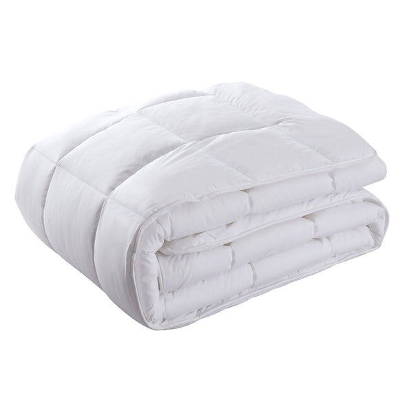 Royal Comfort 800Gsm Silk Blend Quilt Duvet Ultra Warm Winter Weight Queen White Quilt Covers