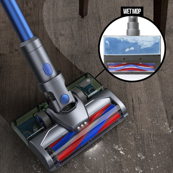 Mygenie H20 Pro Wet Mop In 1 Cordless Stick Vacuum Cleaner Handheld Recharge Blue Mops Brooms & Scrubbers