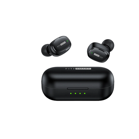 Fitsmart Wireless In Ear With Charging Case Black Portable Audio Electronics Earbuds