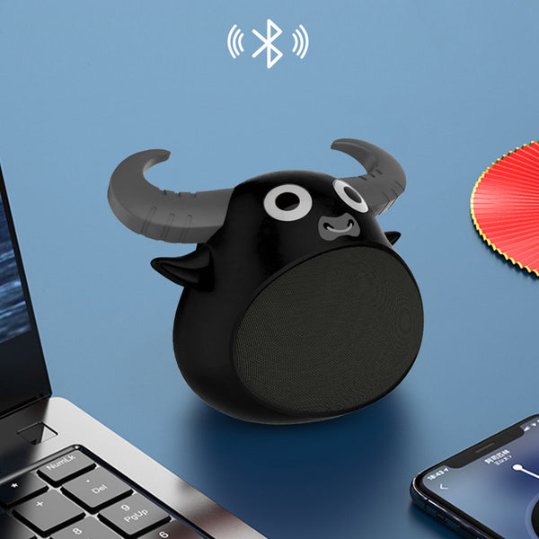 Fitsmart Bluetooth Animal Face Speaker Portable Wireless Stereo Sound Khaki Audio Docks & Mini Speakers