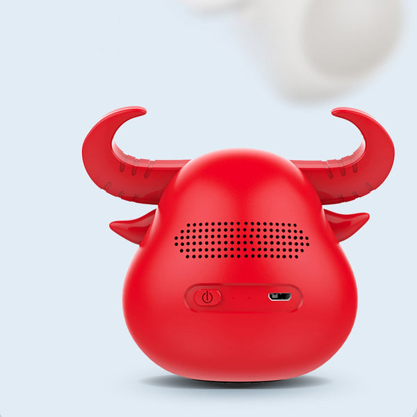 Fitsmart Bluetooth Animal Face Speaker Portable Wireless Stereo Sound Red Audio Docks & Mini Speakers