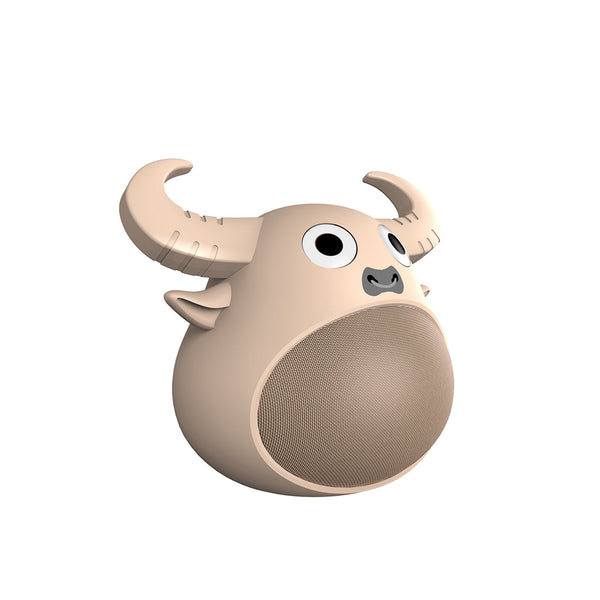 Fitsmart Bluetooth Animal Face Speaker Portable Wireless Stereo Sound Red Audio Docks & Mini Speakers