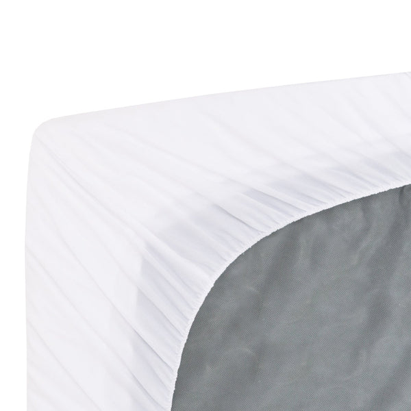 Royal Comfort 1000Gsm Luxury Bamboo Covered Mattress Topper Ball Fibre Gusset Single White Mattress Toppers & Protectors