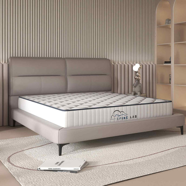 Spine Lab Mattress 5 Zone 21Cm Medium Firm Foam Bonnell Spring King Single White Mattresses