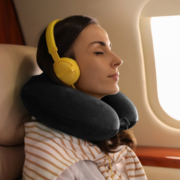 Pillows Milano Decor Memory Foam Travel Neck Pillow With Clip Cushion Support Soft Black