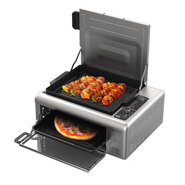 Kitchen Couture 9 In 1 Sensei Xl Flip Air Fryer Oven Grill Stainless Steel Air Fryers