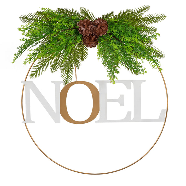 Santa's Helper Noel Christmas Wreath Charming Seasonal Touch 50Cm Seasonal Decorations