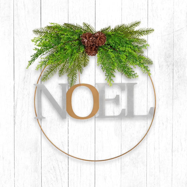 Santa's Helper Noel Christmas Wreath Charming Seasonal Touch 50Cm Seasonal Decorations