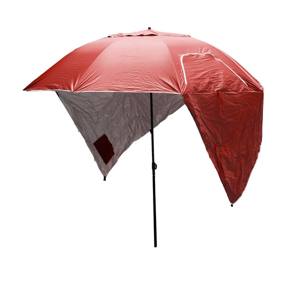 Havana Outdoors Beach Umbrella 2.4M Garden Portable Shade Shelter Red Patio Umbrellas