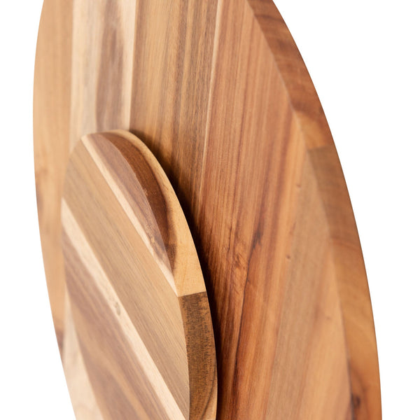 Bread And Butter 18 Inch Wooden Lazy Susan Tray Trees Trays