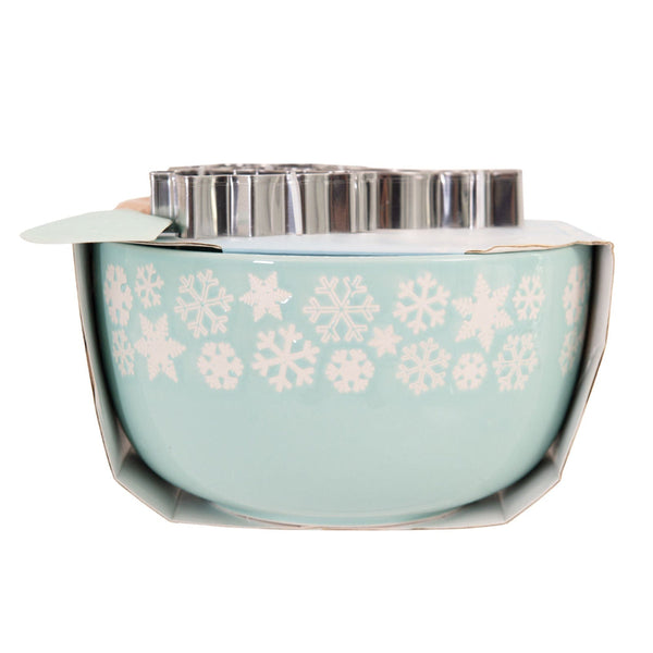 Bread And Butter Electroplate Icy Snowflake Mini Mix Bowl Set Bowls