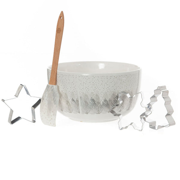 Bread And Butter Electroplate Tree Mini Mix Bowl Set Silver Bowls