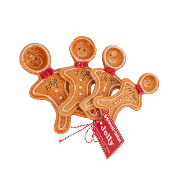 Bread And Butter Figurine Gingerbread Man 4 Pack Spoons