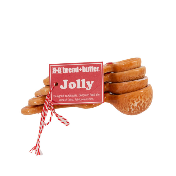 Bread And Butter Figurine Gingerbread Man 4 Pack Spoons