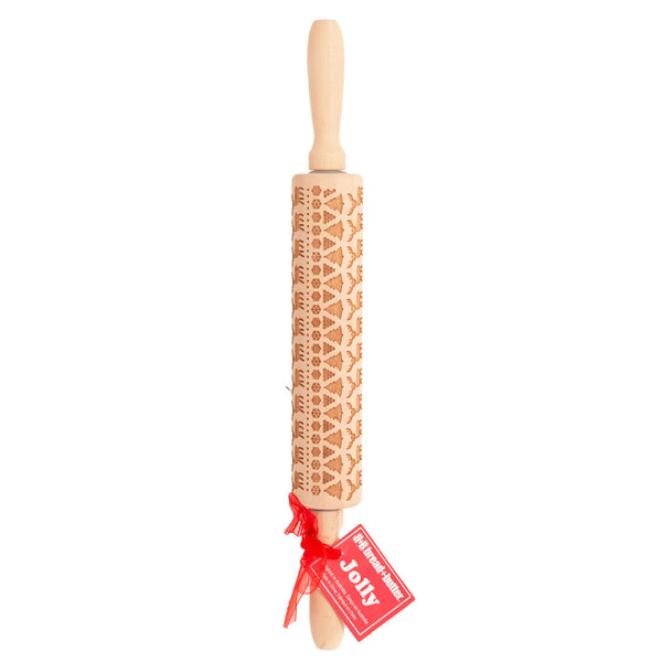 Bread And Butter Laser Etch Wooden Rolling Pin Fairisle Rolling Pins