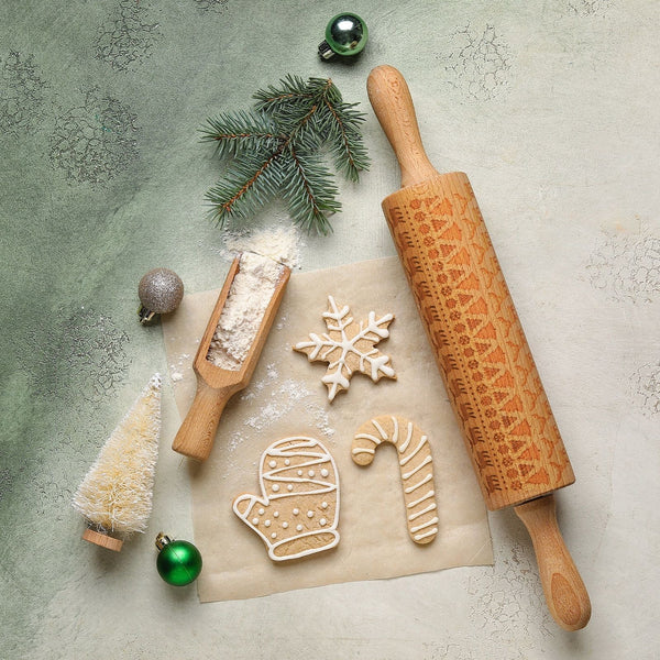 Bread And Butter Laser Etch Wooden Rolling Pin Fairisle Rolling Pins