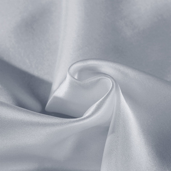 Royal Comfort Mulberry Soft Silk Hypoallergenic Pillowcase Twin Pack 51 X 76Cm Silver Pillow Cases