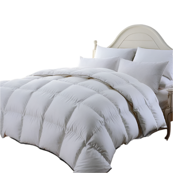 Royal Comfort 350Gsm Luxury Soft Bamboo All Seasons Quilt Duvet Single White Single Bed Quilts