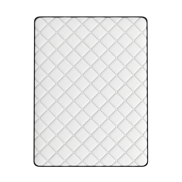 Comforpedic Mattress 5 Zone Medium Support Foam Bonnell Spring 21Cm Double White Black Mattresses