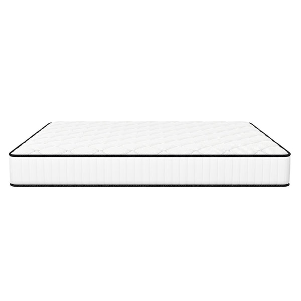 Comforpedic Mattress 5 Zone Medium Support Foam Bonnell Spring 21Cm Double White Black Mattresses