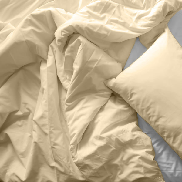 Royal Comfort Bamboo Blended Quilt Cover Set 1000Tc Ultra Soft Luxury Bedding Double Ivory Quilt Covers