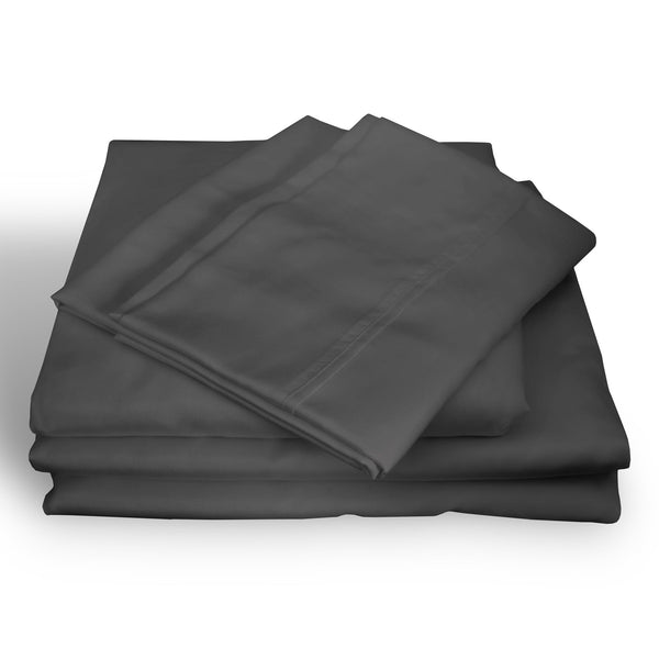 Royal Comfort 1000Tc Hotel Grade Bamboo Cotton Sheets Pillowcases Set Ultrasoft Queen Pewter Other Bedding