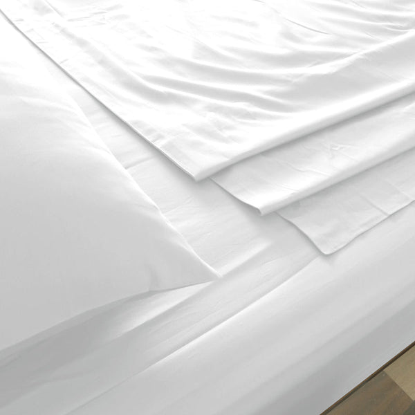 Royal Comfort 1000Tc Hotel Grade Bamboo Cotton Pillowcases Set Ultrasoft King White Sheets