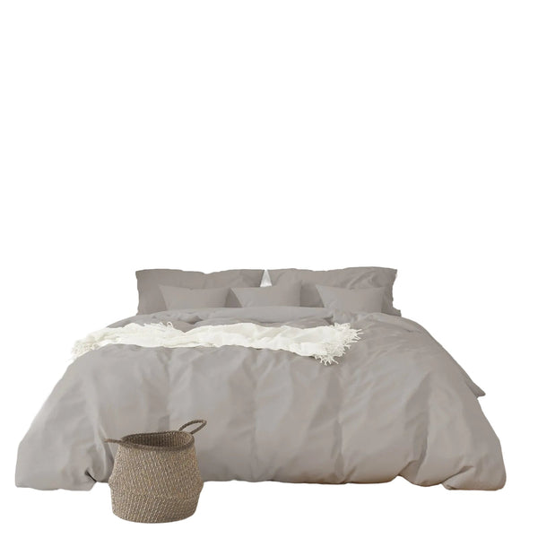 Balmain 1000 Thread Count Hotel Grade Bamboo Cotton Quilt Cover Pillowcases Set King Dove Quilt Covers