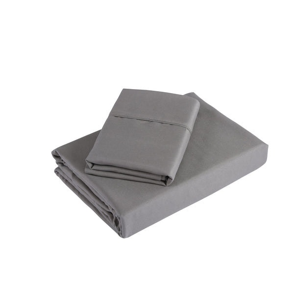 Royal Comfort 1200 Thread Count Sheet Set 4 Piece Ultra Soft Satin Weave Finish Queen Charcoal Sheets