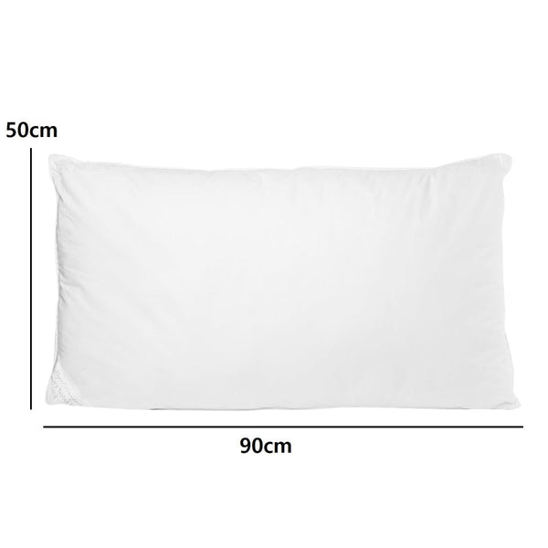 Royal Comfort 2 Pack Cotton Cover 233Tc Microfibre Luxury Signature Hotel Pillow Pillows